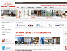 Tablet Screenshot of cityglass.co.za